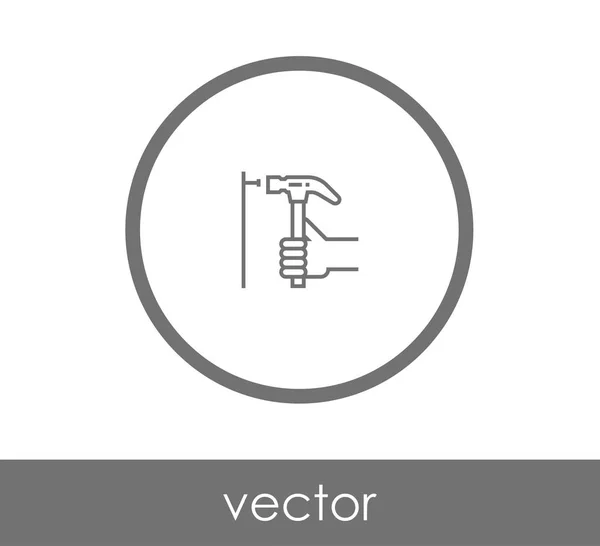 Icono de martillo de subasta — Vector de stock