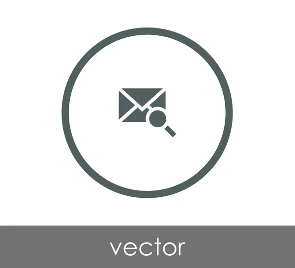 Sök e-ikonen — Stock vektor
