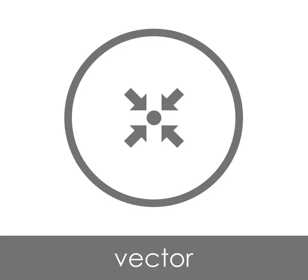 Icono de flecha ajuste — Vector de stock