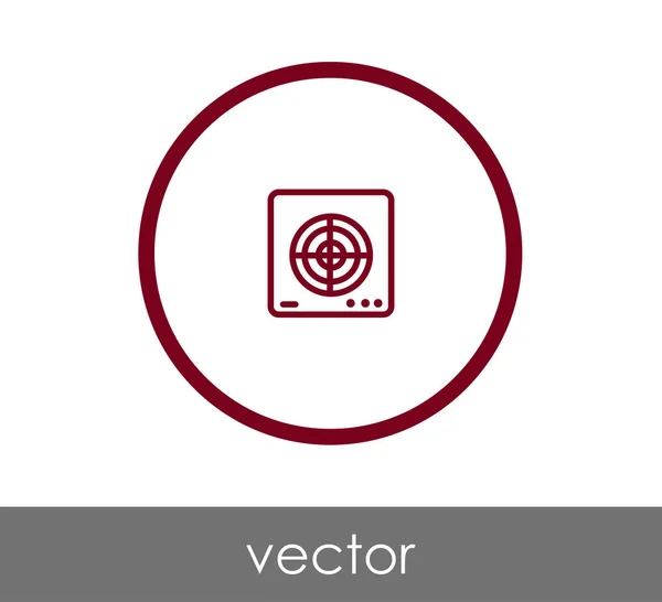 Fan flat icon — Stock Vector