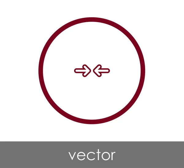 Icono de flecha ajuste — Vector de stock