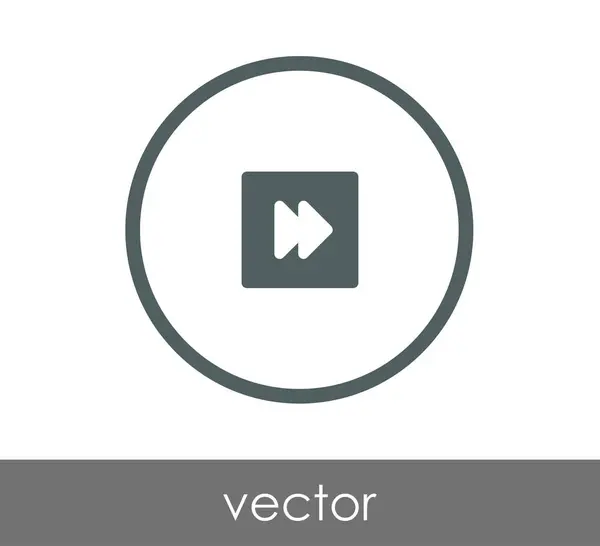 Icono de avance rápido — Vector de stock