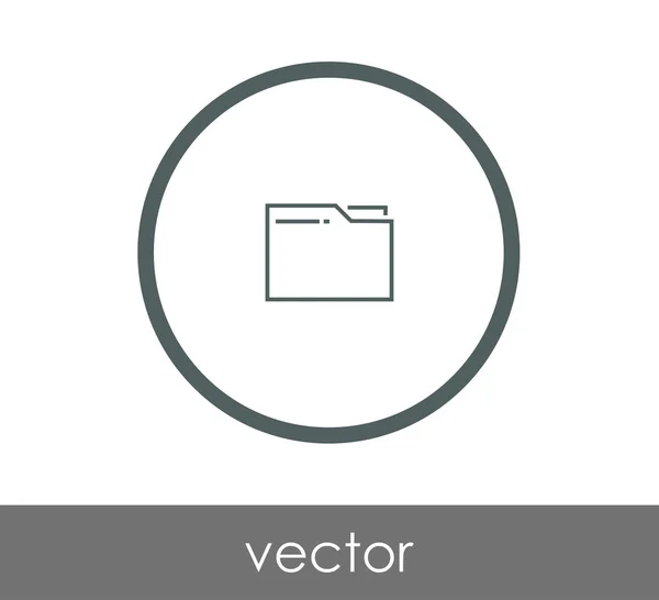 Ordner Web-Symbol — Stockvektor