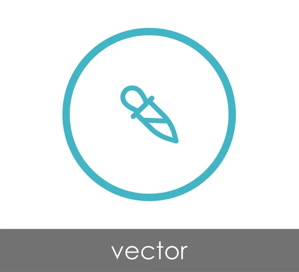 Pipette Web-Symbol — Stockvektor