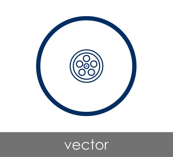 Diseño del icono de la película — Vector de stock