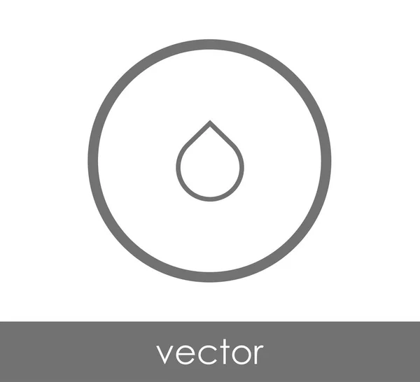 Ícone web gota — Vetor de Stock