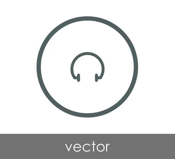 Fone de ouvido ícone simples — Vetor de Stock