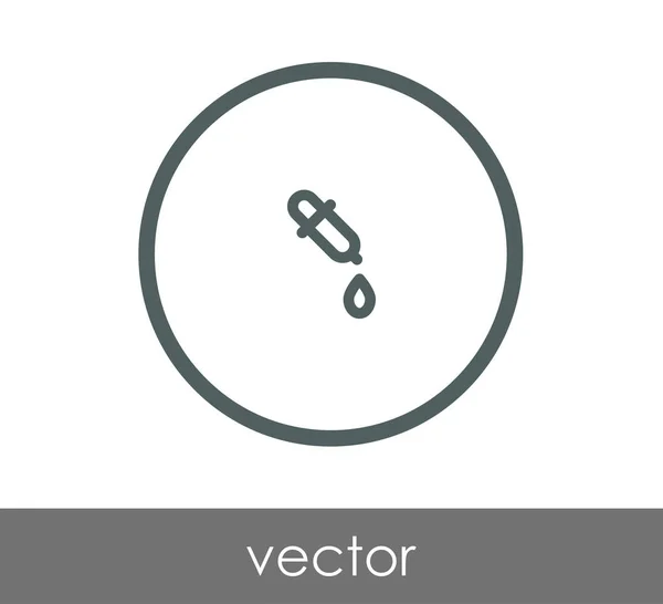 Ícone web conta-gotas — Vetor de Stock