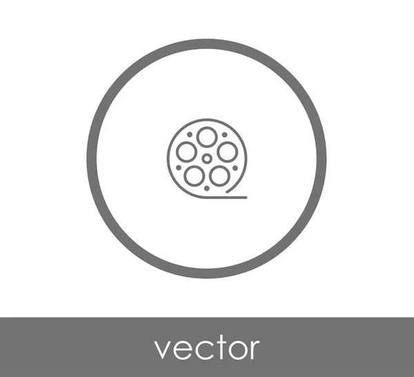 Conception de l'icône du film — Image vectorielle