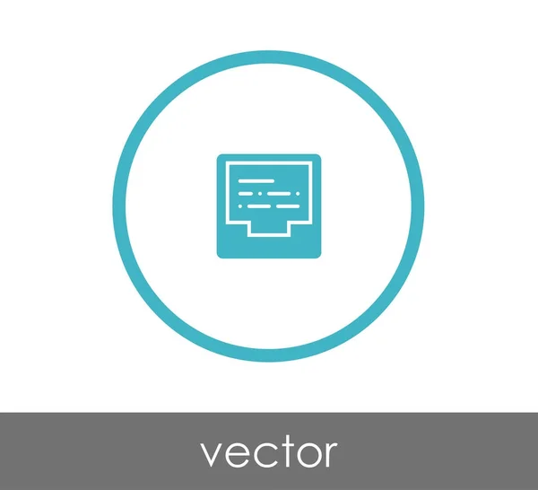 Icono de archivo ilustración — Vector de stock