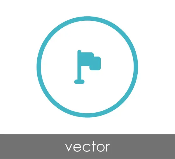 Flaggikonen web — Stock vektor