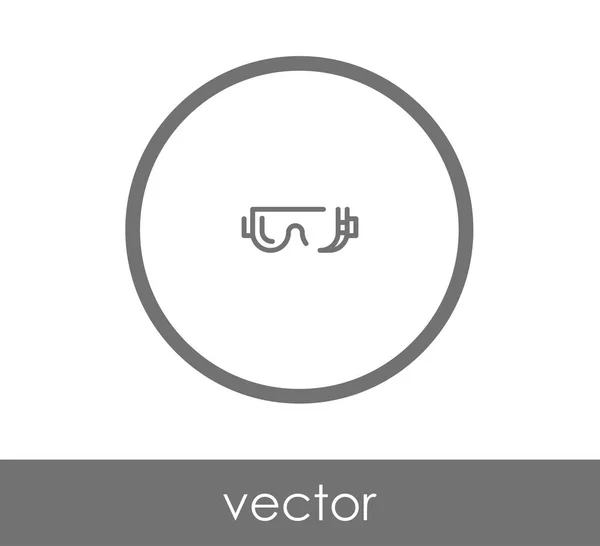 Óculos Ícone plano — Vetor de Stock