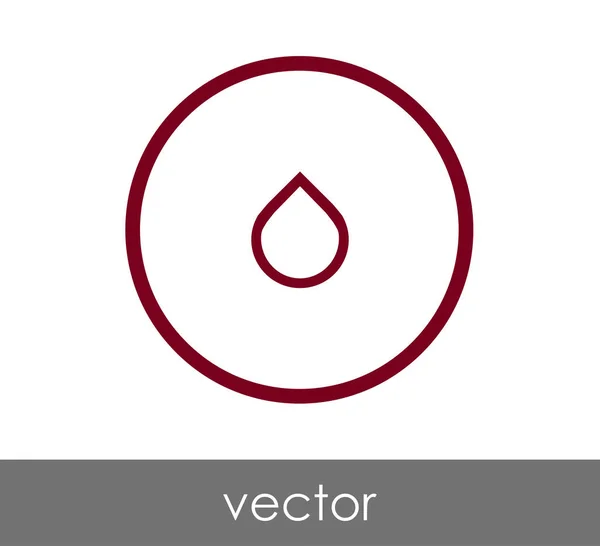 Csepp pókháló ikon — Stock Vector