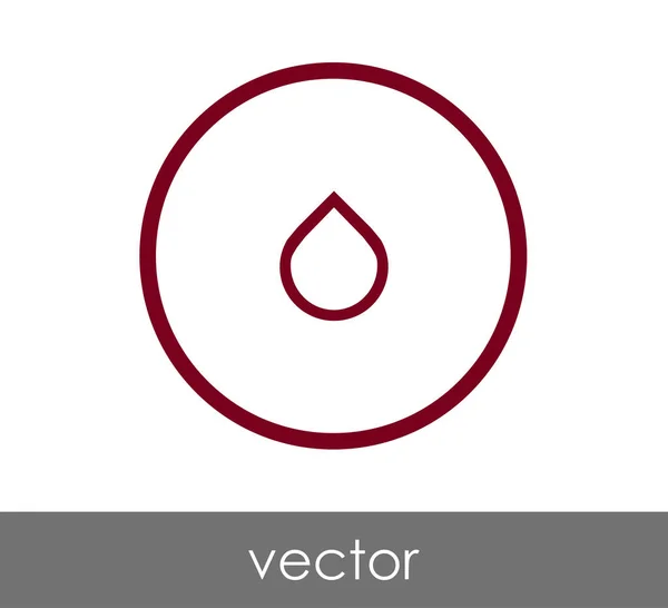 Soltar icono web — Vector de stock