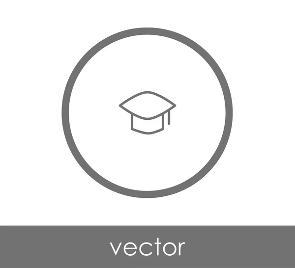 Graduation cap icon — Stock Vector