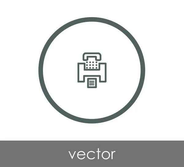 Fax gép ikon — Stock Vector