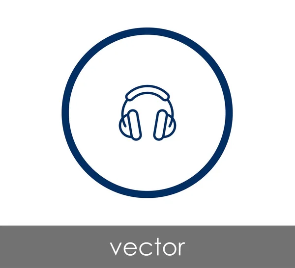 Fone de ouvido ícone simples — Vetor de Stock
