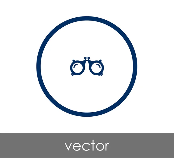 Eyeglasses flat icon — Stock Vector