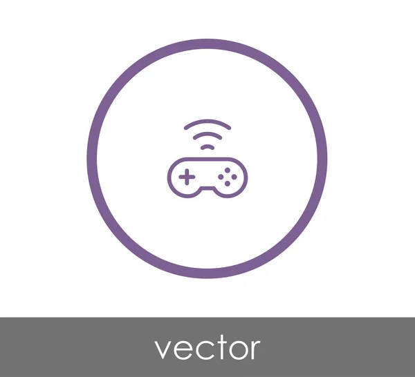 Juego joystick icono — Vector de stock