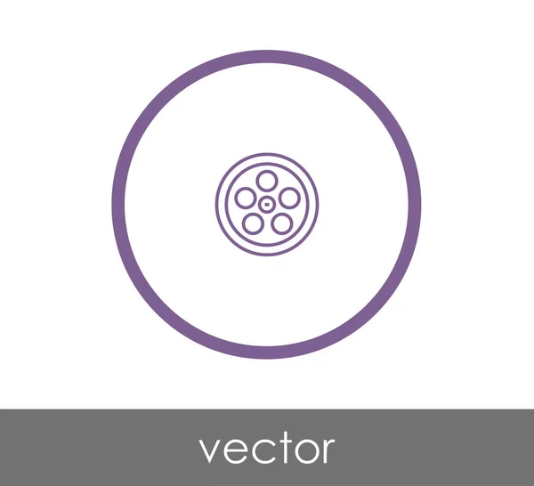 Diseño del icono de la película — Vector de stock