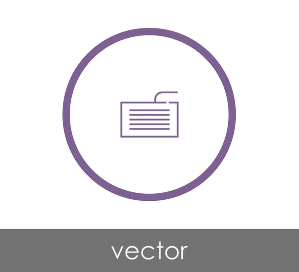 Diseño del icono del teclado — Vector de stock