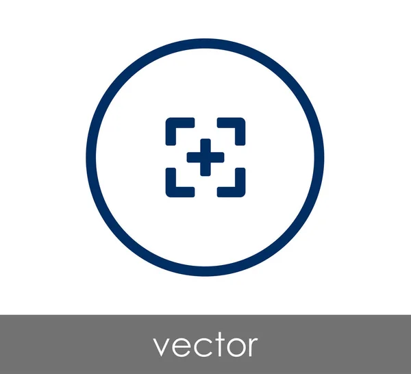 Kamera fókusz ikon — Stock Vector