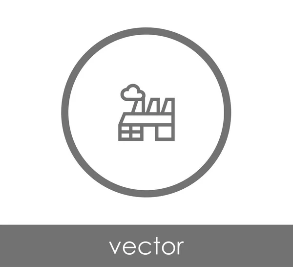 Фабрика плоских значок — стоковий вектор