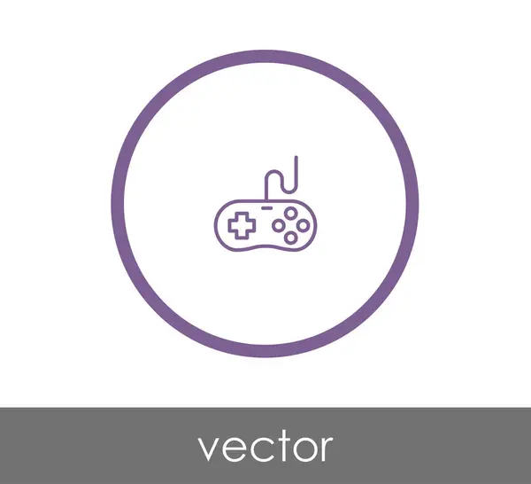 Gaming joystick pictogram — Stockvector