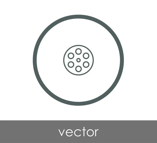 Conception de l'icône du film — Image vectorielle