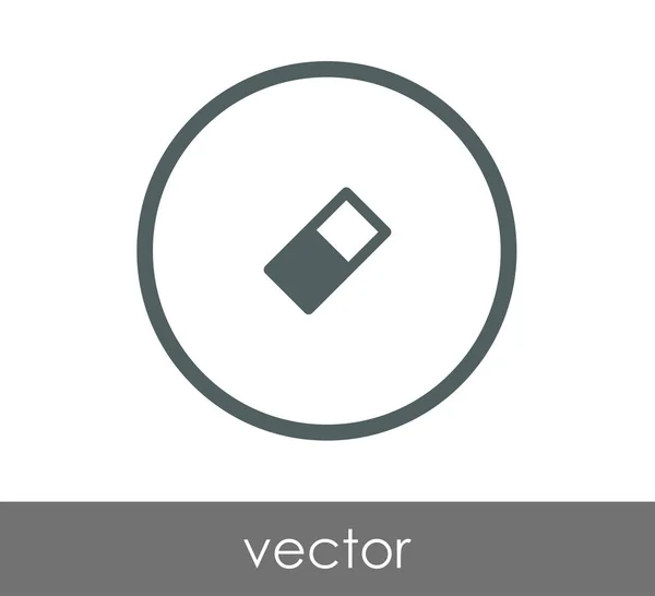 Eraser web icon — Stock Vector