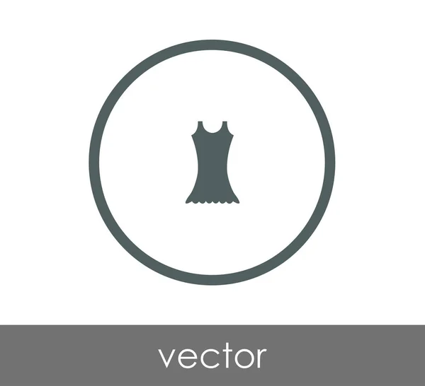 Ícone web vestido — Vetor de Stock