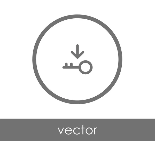 Diseño del icono clave — Vector de stock