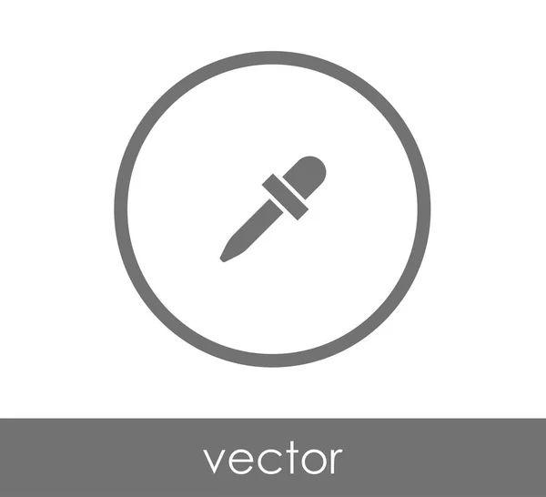 Pipette Web-Symbol — Stockvektor