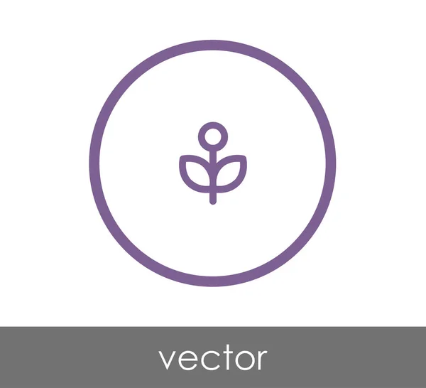 Icono de flor ilustración — Vector de stock