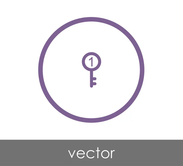 Diseño del icono clave — Archivo Imágenes Vectoriales