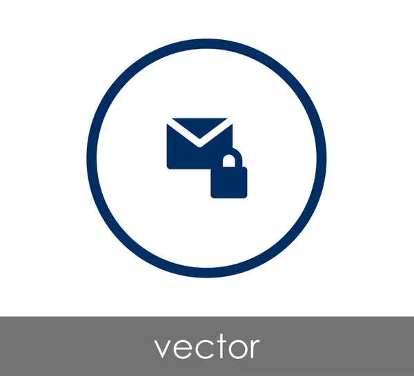 Sicheres E-Mail-Symbol — Stockvektor