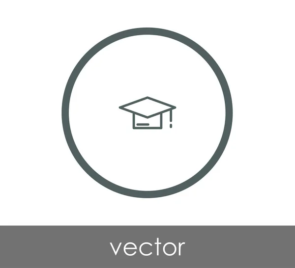 Icono de la tapa de graduación — Archivo Imágenes Vectoriales