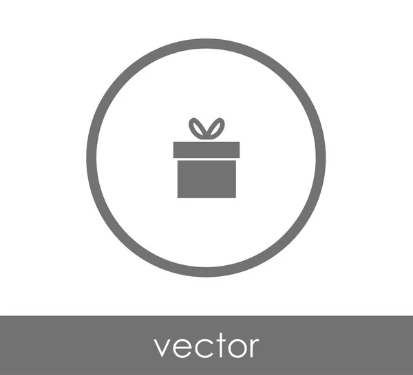 Geschenkbox-Symbol — Stockvektor