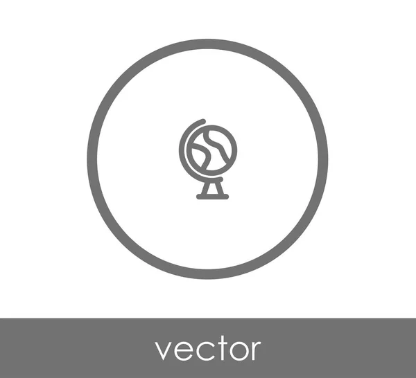 Ícone web terra — Vetor de Stock