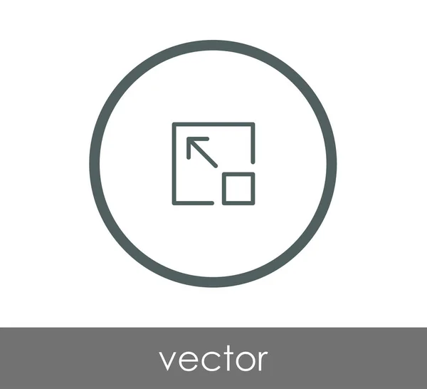 Expandir ícone da janela do aplicativo —  Vetores de Stock