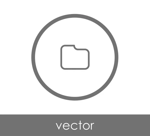 폴더 웹 아이콘 — 스톡 벡터