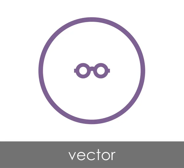 Ícone de sinal de óculos — Vetor de Stock