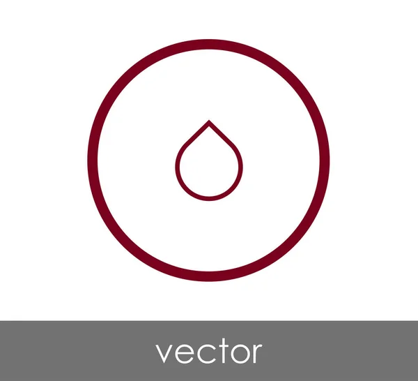 Soltar icono web — Vector de stock