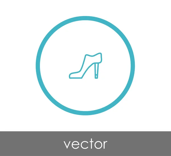 High heel shoe icon — Stock Vector