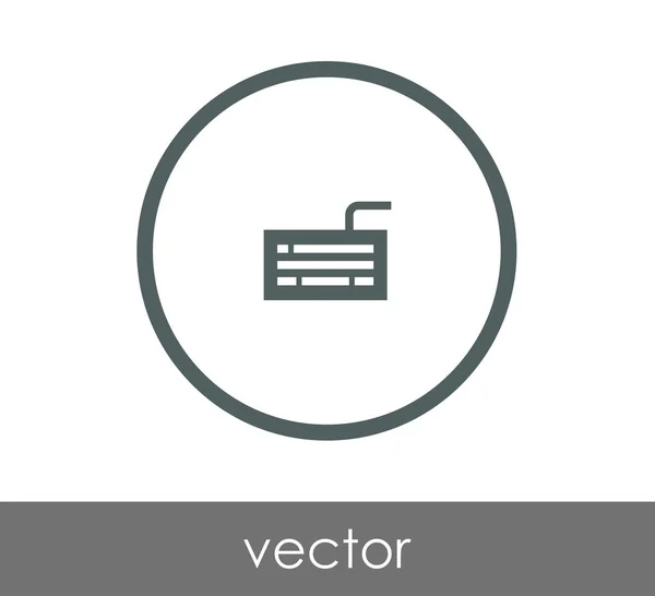 Design do ícone do teclado — Vetor de Stock