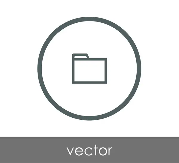 Ordner Web-Symbol — Stockvektor