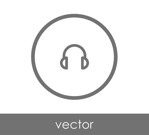 Fone de ouvido ícone simples — Vetor de Stock