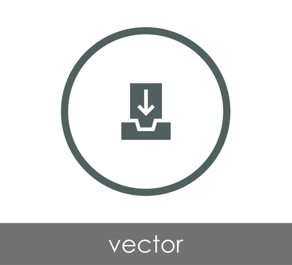 Archív ikon illusztráció — Stock Vector