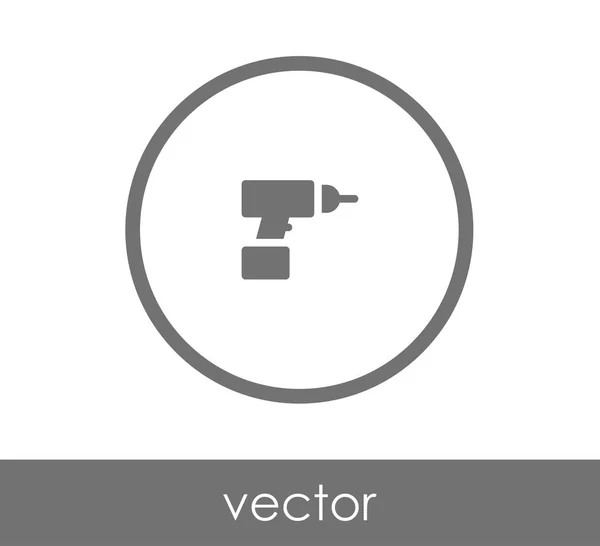 Ícone de broca elétrica — Vetor de Stock