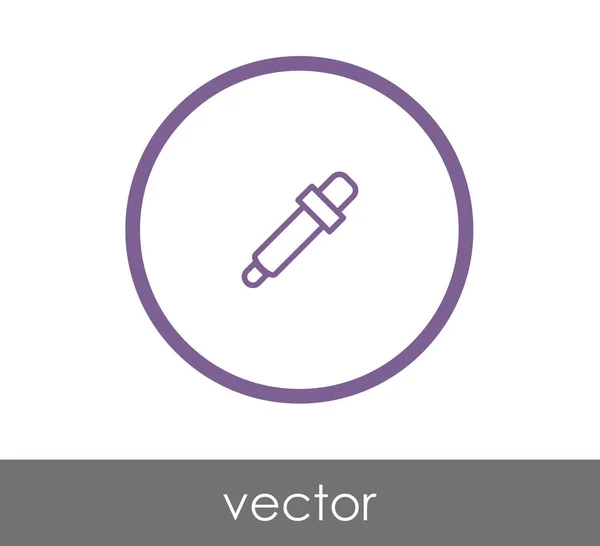 Pipette Web-Symbol — Stockvektor